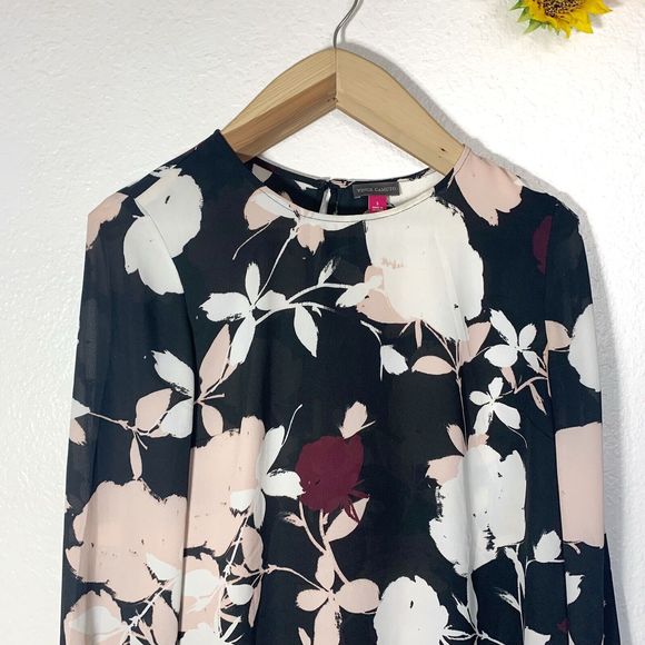 Vince Camuto Floral Hi Lo Blouse Size Small Women’s - Picture 3 of 9